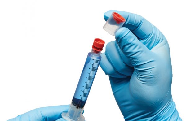 Albiox Tamper Syringe Cap Application