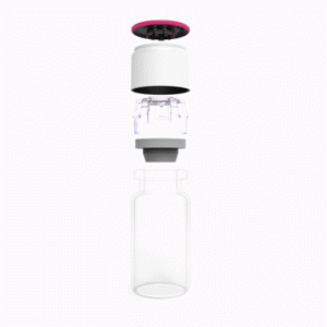 Push-fit cap for vials